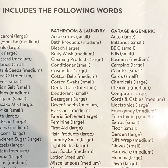 NEW Rae Dunn Clear ORGANIZING LABELS - NIP - Picture 6 of 6